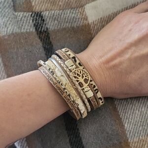Tree of Life Leather Wrap Bracelet